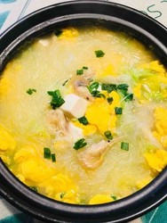 白菜豆腐粉丝汤
