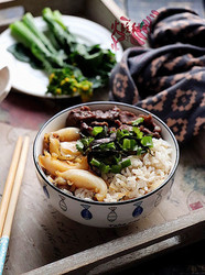 鲜鲍鱼牛肉饭