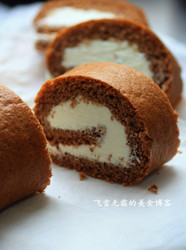 巧克力奶油蛋糕卷