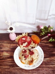 腊肠香菇焖饭