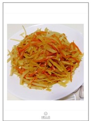 醋溜胡萝卜土豆丝