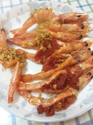蒜泥烤虾