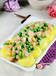 豌豆虾仁烩玉子豆腐