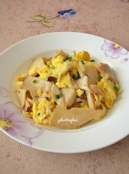 杏鲍菇银鱼鸡蛋