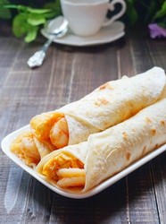 鲜虾鸡蛋卷饼