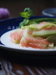 西瓜皮做清甜爽口菜