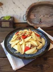 茭白炒肉丝