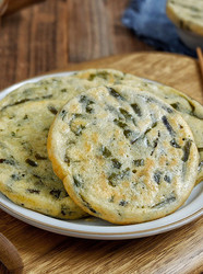 海带丝鸡蛋面饼