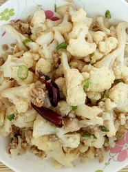 肉末蚝油菜花