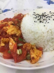 番茄鸡蛋盖浇饭