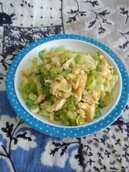 葱炒鸡蛋