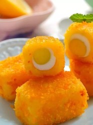 土豆虾仁小方  宝宝辅食食谱