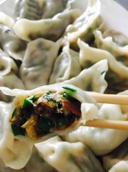 韭菜鸡蛋虾仁水饺
