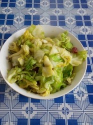 素炒圆白菜