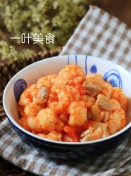 菜花茄汁鸡丁