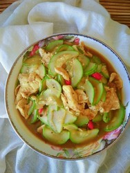 酱炒角瓜鸡蛋