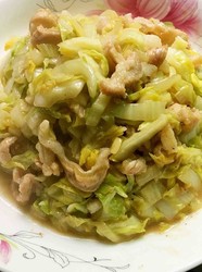 大白菜炒猪肉