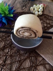 黑芝麻馒头卷