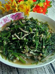 茴香苗炒肉丝