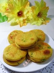 香芹玉米面煎饼