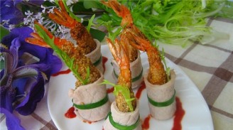 双味高升芝麻虾