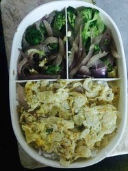 虾米西兰花洋葱减脂餐