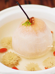雪梨菊花茶