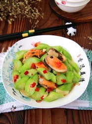 青口贝炒丝瓜
