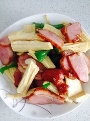 熏鹅肉炒豆筋