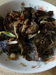 大葱炒猪肺