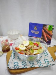 黑椒牛肉肠藜麦沙拉