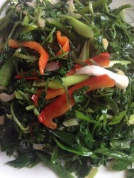 蒜苗炒香菜