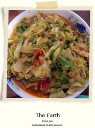 素炒圆白菜