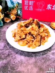 腊肠香菇土豆焖饭