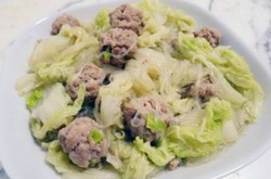 白菜粉丝丸子