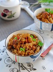 栗子焖鸡饭
