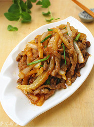 白菜梗炒肉丝