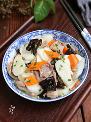 山药黑木耳炒肉片