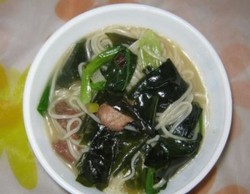 油菜银丝面汤
