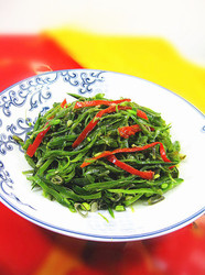 炒辣椒梅豆丝