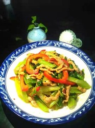 西芹炒肉丝