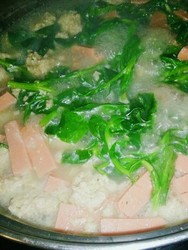 豌豆尖丸子汤