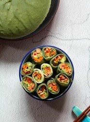 艾草蔬菜蛋饼