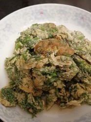 民间菜：茴香炒蛋