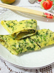 香菜鸡蛋薄饼