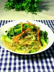 莴笋叶子拌粉条