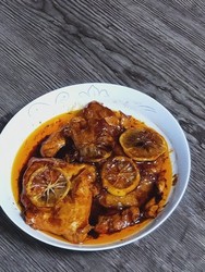 柠檬照烧鸡排。