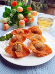 香菜鲜肉云吞