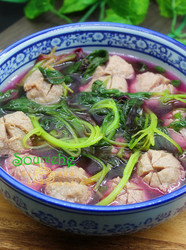 苋菜牛肉丸汤