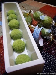 奶油抹茶球